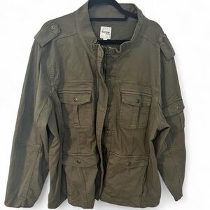 Vintage Kensie Jeans Army Jacket – Women’s 3X – Olive Green Utility